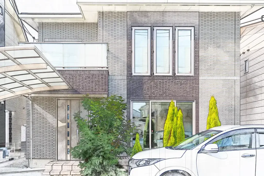 水彩画風加工後 建築外観003