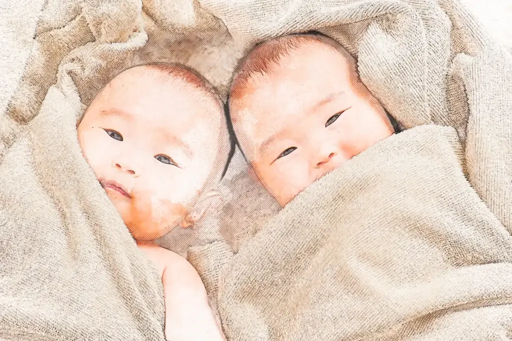 水彩画風加工後 出産・赤ちゃん001